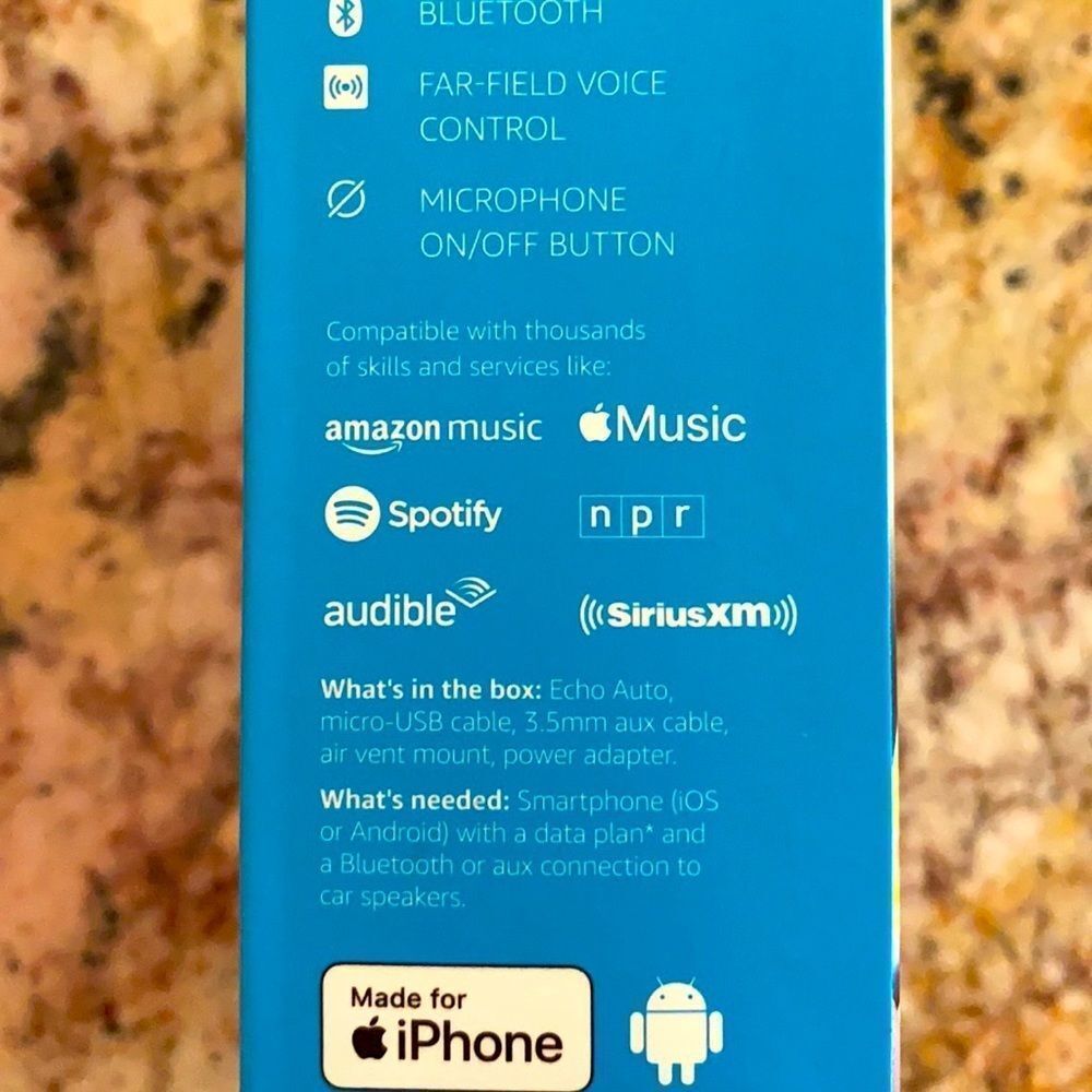 AMAZON “Echo Auto” Car Play Brand New in Box - Picture 3 of 3